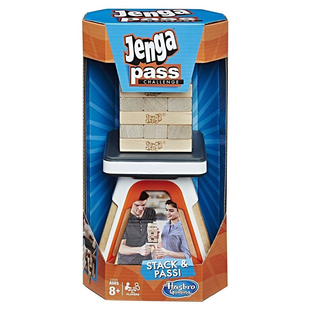 Hasbro: Настольная игра Дженга Челлендж E0585 — Jenga Pass Challenge Action Game — Хасбро Геймс Игры