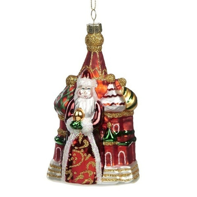 Дед Мороз и Кремль, ёлочное украшение [Арт. YA 92116]