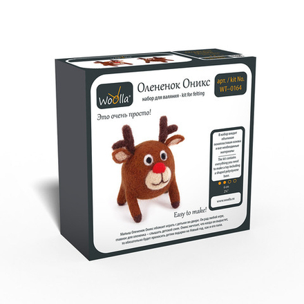 "Woolla"   WT-0164   "Олененок Оникс"  набор для валяния