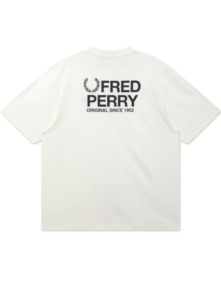 Мужская Футболка Back Print Fred Perry Text