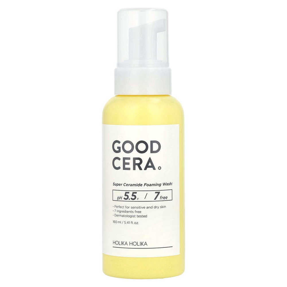 Holika Holika, Good Cera, пенка для умывания с суперкерамидами, 160 мл (5,41 жидк. унции)