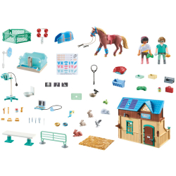 Playmobil - Лошади водопада Гипотерапия и ветеринарная клиника 71352