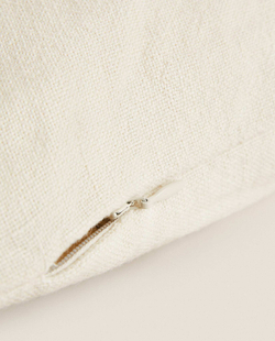 ZARA HOME ЛЬНЯНОЙ ЧЕХОЛ ДЛЯ ДЕКОРАТИВНОЙ ПОДУШКИ, ПЕСОЧНЫЙ