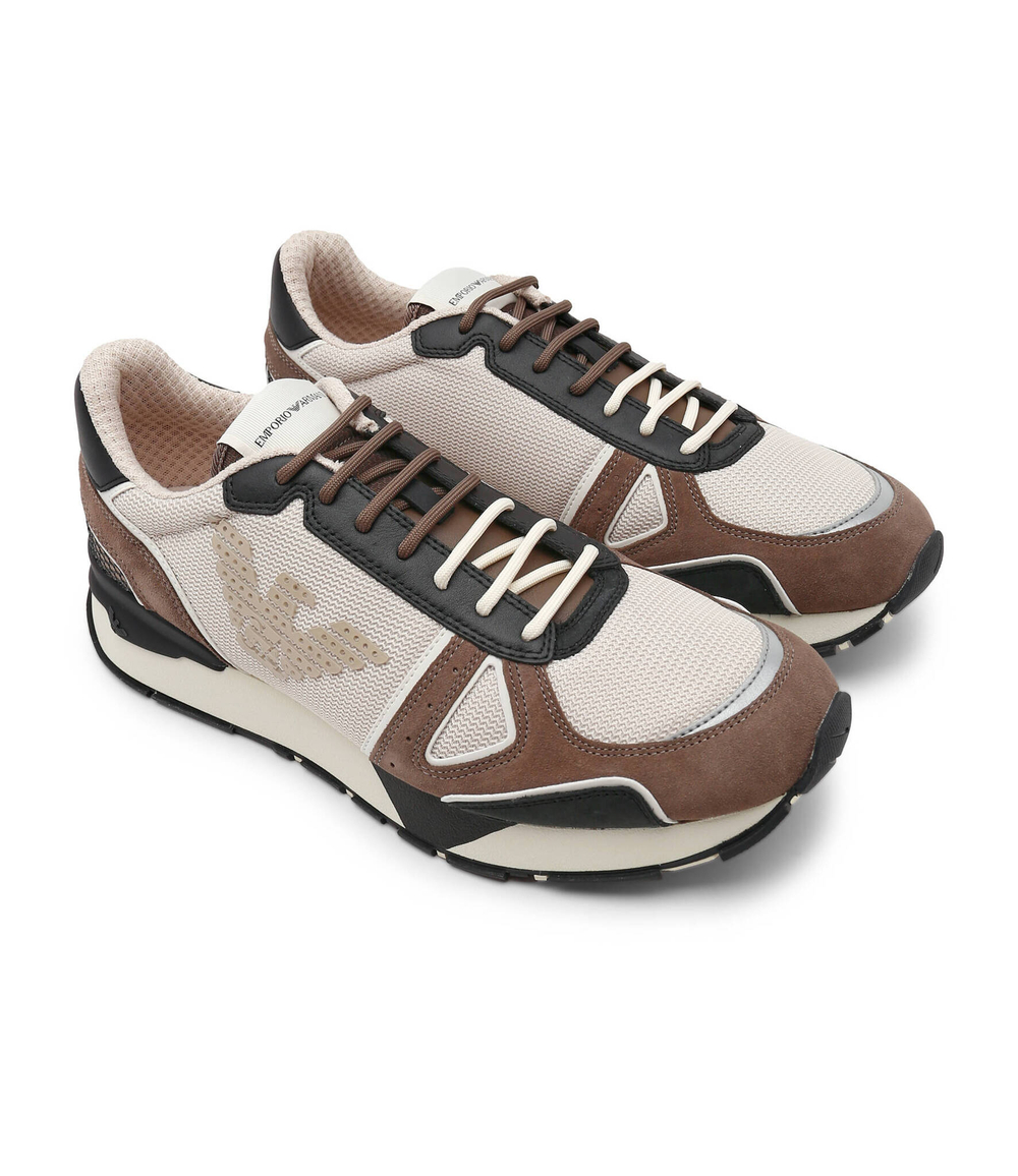 кроссовки Emporio Armani - коричневый(X4X289 XM499)