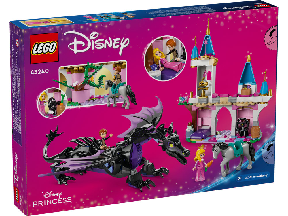Конструктор Лего Дисней Драконья форма Малефисенты 43240 | LEGO Disney Maleficent’s Dragon Form Набор 583 детали 7+