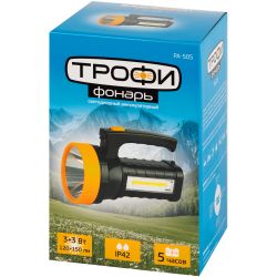 Светодиодный фонарь Трофи PA-505 прожекторный аккумуляторный со встроенным светильником | Трофи