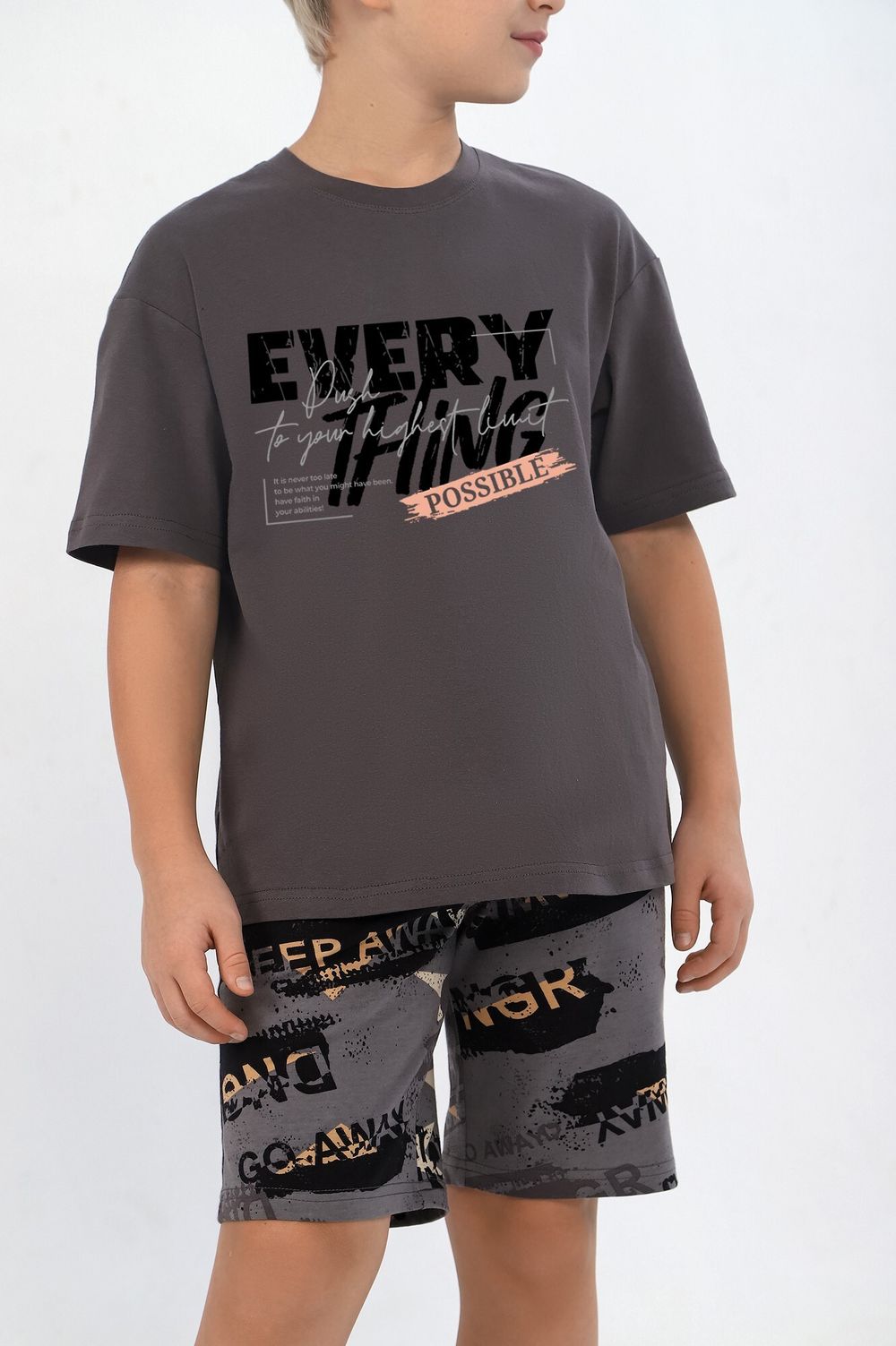 Костюм для мальчика Гранж-2 Виотекс СЕРЫЙ