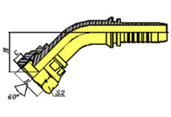 Фитинг DN 12 BSP (Г) 5/8 (45)