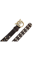 кожаный ремень love puzzle belt h3 Pinko - коричневый(1H2146 A086)