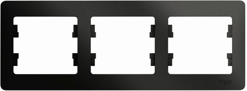 Рамка 3-м горизонт. антрацит GSL000703