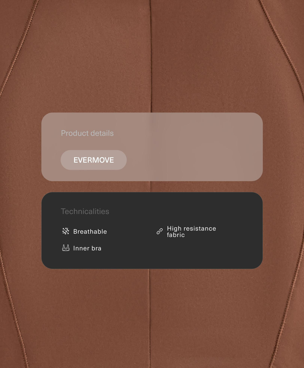 Oysho Топ с длинным рукавом Evermove, цвет ржавчины