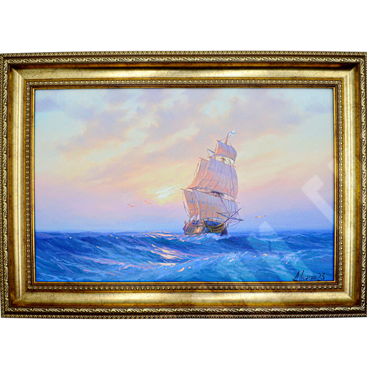 Лузгин А. А. Парусник. Холст, масло. Россия, 2023 г.