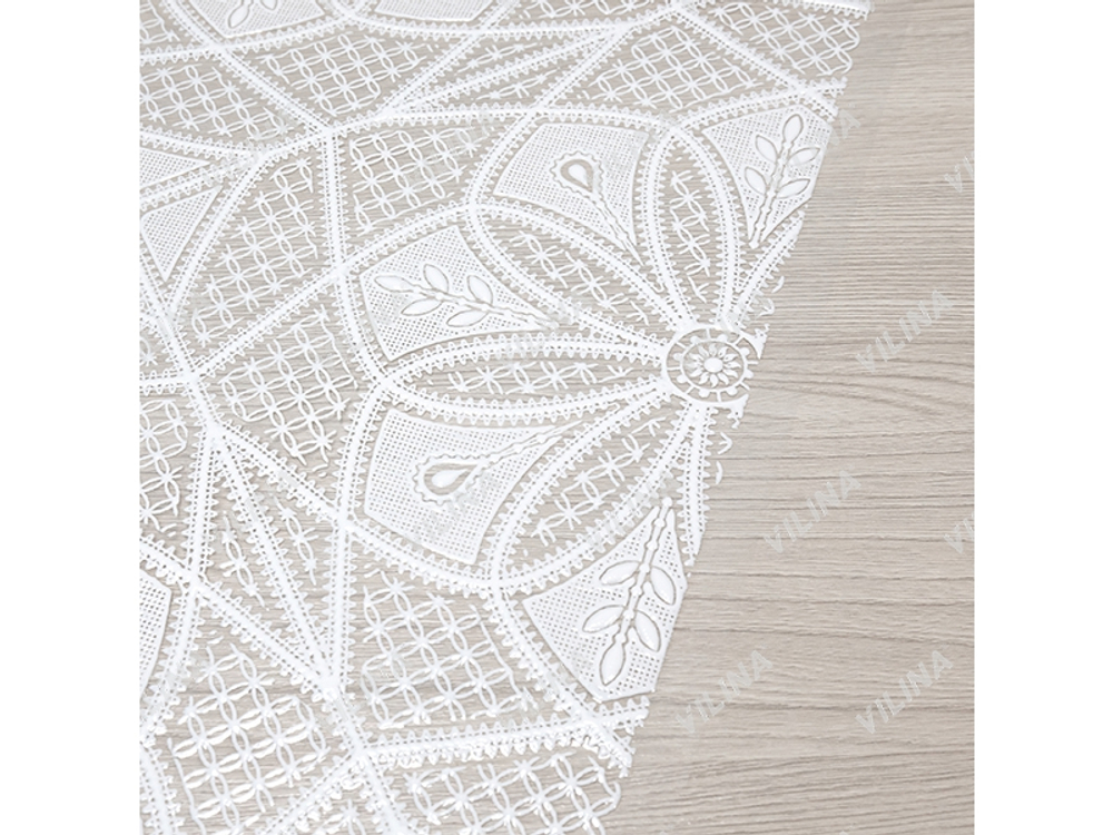 Клеенка столовая ПВХ "Муза" 1,32*22м (22м/рул) Солнце 7096-033-white