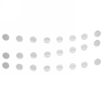 Растяжка «Вечеринка» 2,5 м 5 см Глянец, (24 штук), серебро