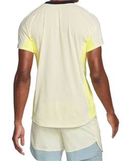 Мужское теннисное поло Nike Court Dri-Fit Slam Tennis Polo M - light citron/coconut milk/obsidian/black