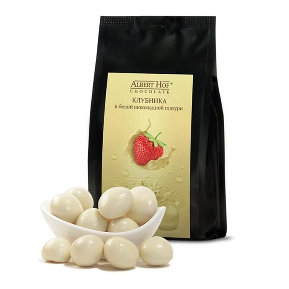Клубника в белой глазури РЧК AlbertHof 500г
