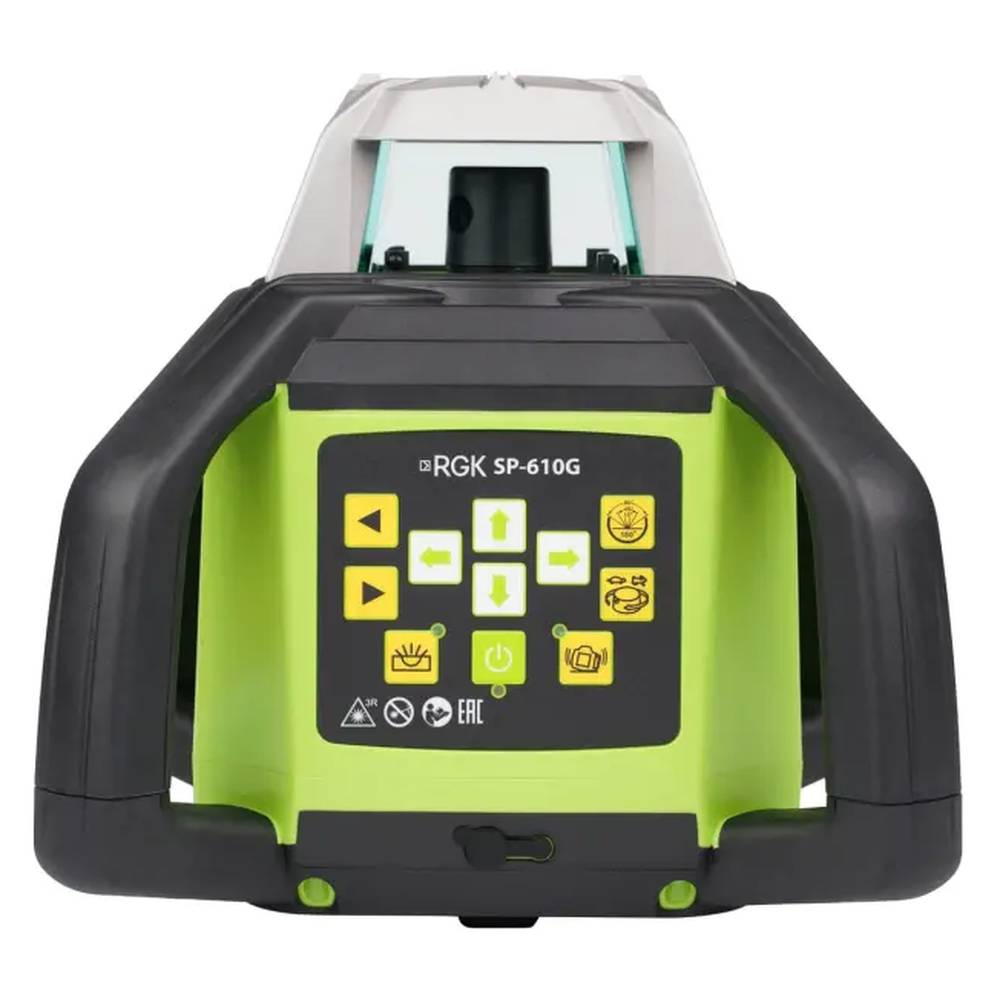 Комплект: ротационный нивелир RGK SP-610G + элевационный штатив RGK SH-170 + рейка RGK LR-2 + дальномер RGK DL100G 134362