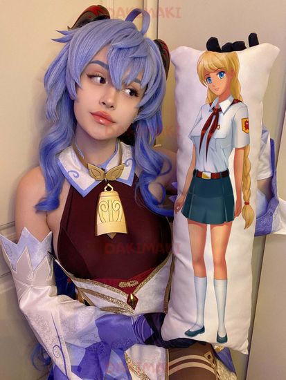 Мини дакимакура Славя из Бесконечное лето арт. M0811, 60х20 см