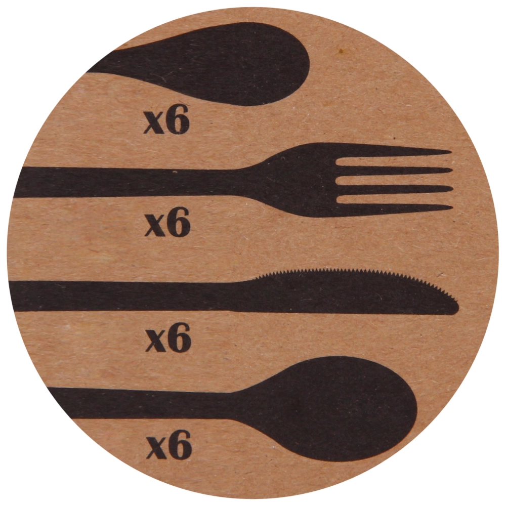 Набор столовых приборов «SANLI» 24шт (6ножей, 6вилок, 6ст.ложек, 6ч.ложек), классика,цвет серебро