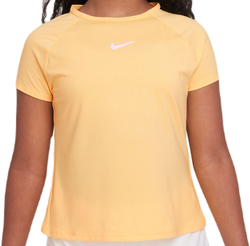 Футболка для девочки теннисная Nike Dri-Fit Victory - citron pulse/citron pulse/white