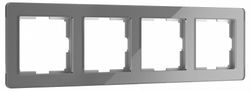 Рамка на 4 поста Werkel Acrylic (графит) W0042704