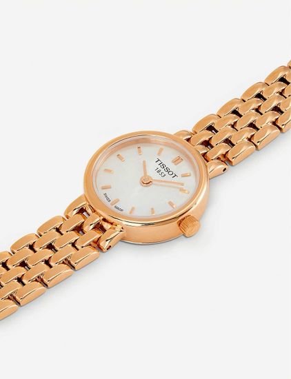 Tissot T058.009.33.111.00 женские с перламутром в розовом золоте LOVELY