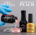 Virgin. База каучуковая с шиммером Shimmer Gummy Base Peach