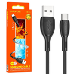 Кабель USB - TypeC BOROFONE BX86 Silicone (черный) 1м