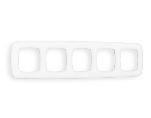 OF140125 Рамка OMEGA Ecta (Белый матовый) 5-ая