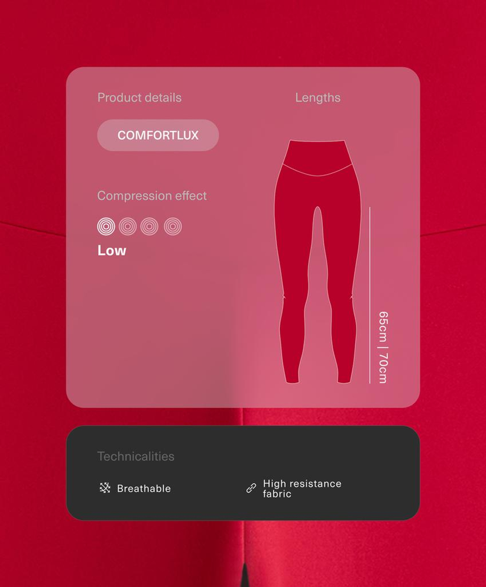 OYSHO Легинсы Comfortlux длиной до щиколотки с высокой посадкой, ярко-красный