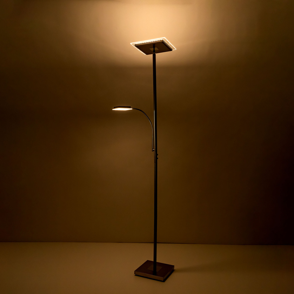 Citilux Харди CL802011 LED Торшер с диммером Матовый Хром