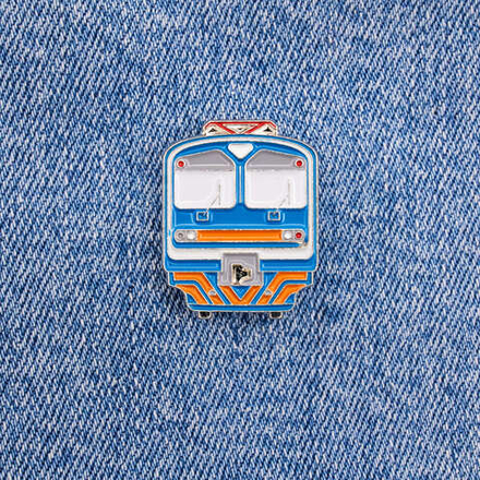 Значок электропоезд ЭД4М / ЭД9М синий