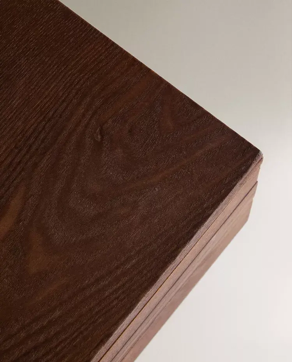 ZARA HOME БОЛЬШАЯ ДЕРЕВЯННАЯ ШКАТУЛКА ДЛЯ ДРАГОЦЕННОСТЕЙ, КОРИЧНЕВЫЙ