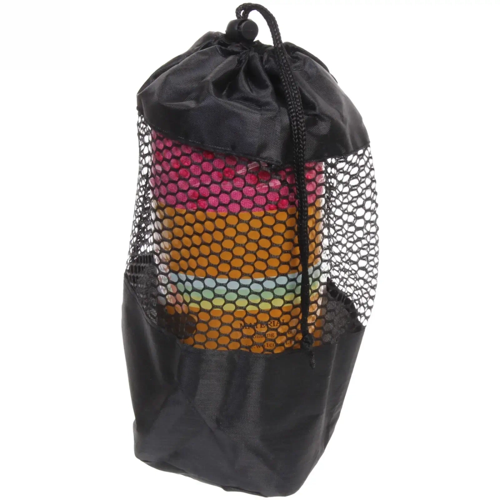 Коврик для йоги текстильный (183х61) в чехле, микс