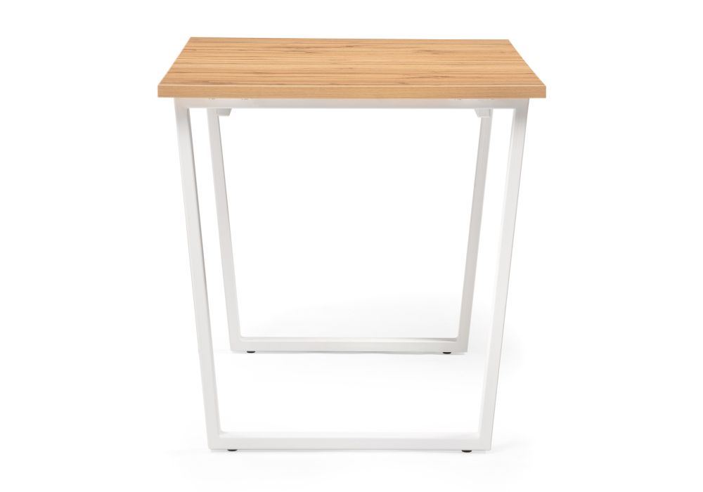 Стол раскладной Лота Лофт 120(160)х75х75 25 мм дуб вотан / белый матовый