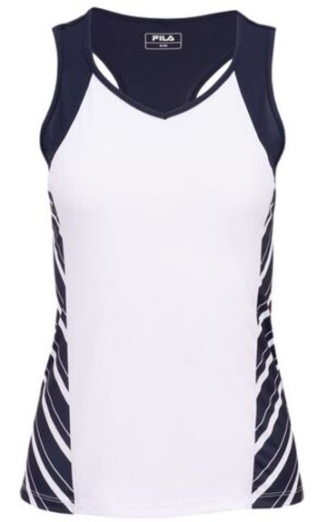 Женский топ теннисный Fila Steffi Top - white/navy