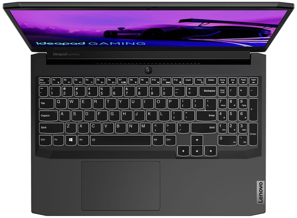 Ноутбук Lenovo ideapad Gaming 3-15ACH6. Производитель CPU: AMD, Линейка CPU: Ryzen 5, CPU: Ryzen 5 5600H, RAM: 8Gb, SSD: 512Gb, GPU: Nvidia RTX3060 6Gb, Диагональ: 15.6", Разрешение: 1920*1080, Тип экрана: IPS 120hz, OS: DOS, BackLight: RGB, Цвет: чёрный