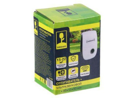 Отпугиватель грызунов ультразвуковой, охват до 22м2 85*55*30мм