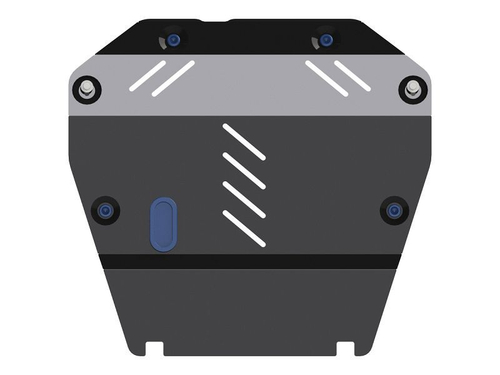 Защита картера двигателя, КПП (2 мм, сталь) для Chevrolet Captiva 2011-2014 (V = 2.4 167 л.с. АКПП 4WD), Opel Antara 2010-2014 (V = 2.4) Sheriff.04.2142