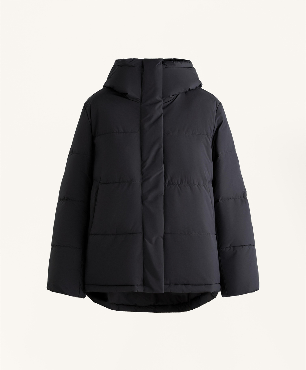 Oysho Водоотталкивающая утепленная куртка Primaloft®, черный