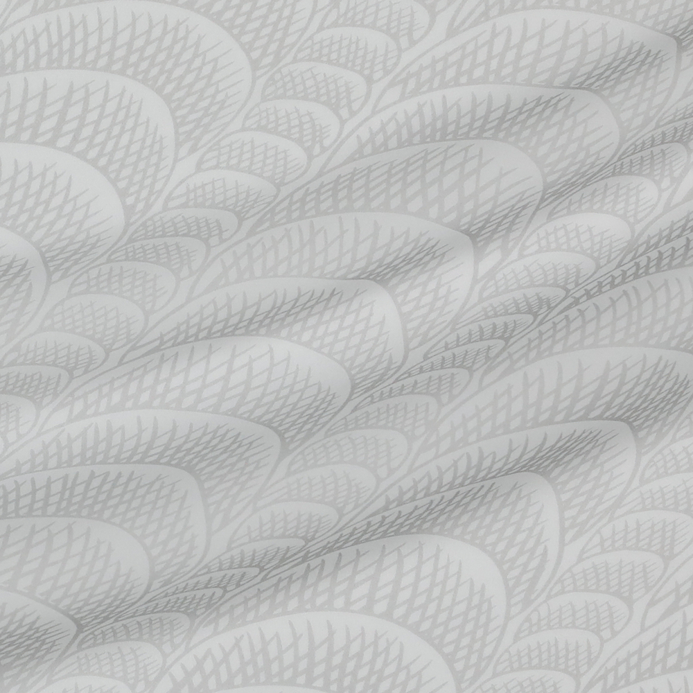 Шифон шёлковый в серые волны