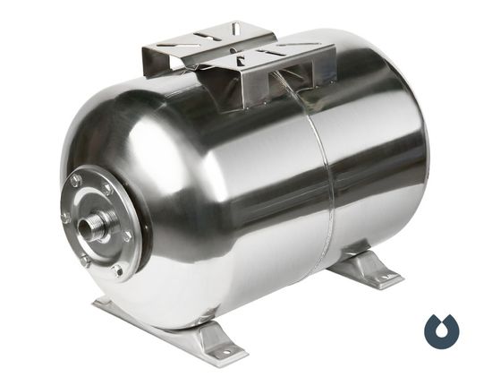 Гидроаккумулятор 100л, (гор.), нерж. сталь, мембрана EPDM