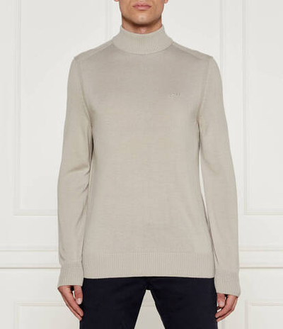 Шерстяной гольф Avac_M BOSS ORANGE - бежевый(50501761)