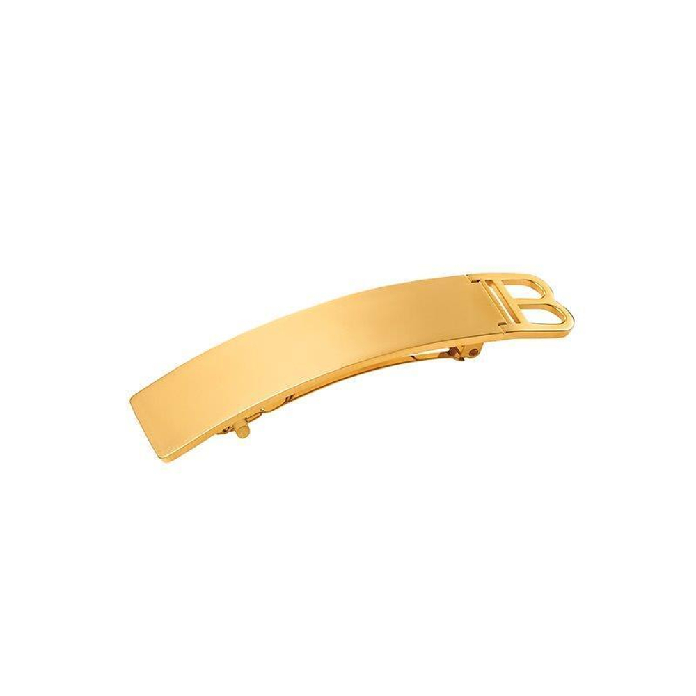 Balmain Hair Couture Золотая заколка-автомат Limited Edition Barrette Pour Cheveux B Gold SS21