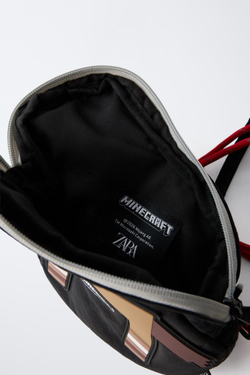 ZARA СУМКА MINECRAFT © MOJANG AB. ™, КОРИЧНЕВЫЙ