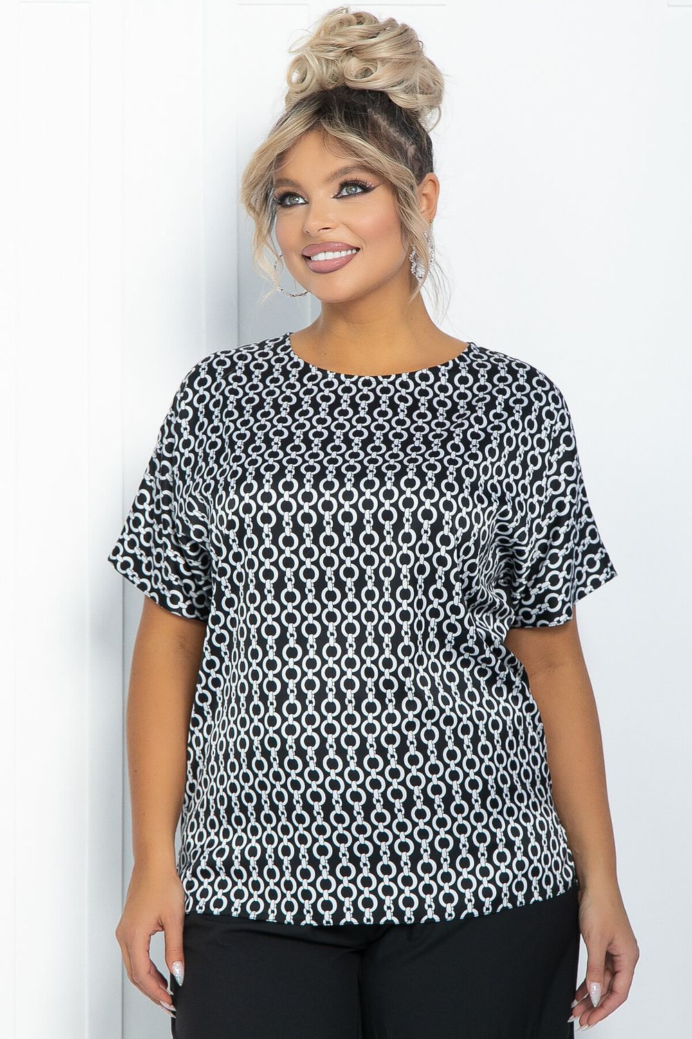 Блуза Морган (черная) Б11748 LT Collection