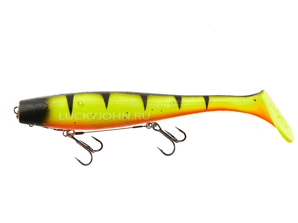 Набор Виброхвост + стингер LJ 3D Series Kubira Swim Shad 9" (22,8 см), цвет PG14, 1 шт.