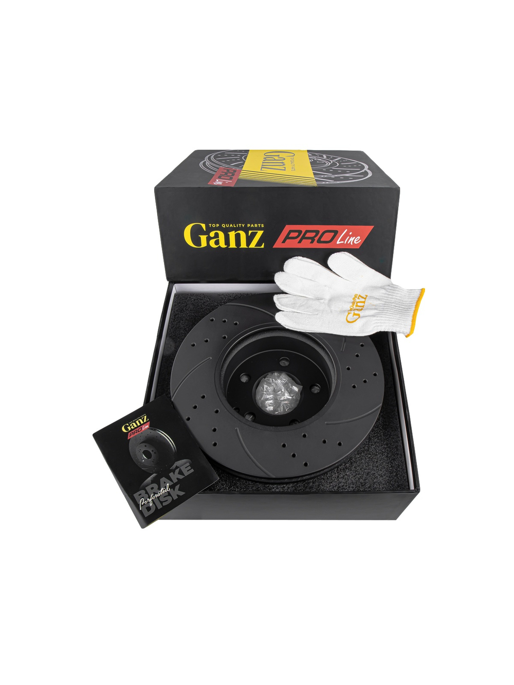 Диск тормозной передний перфорированный PRO-LINE с покрытием комплект MB W204/S204/W212 2.0-2.8I/2.2/2. GANZ GIJ06103S