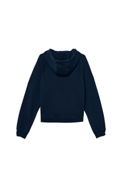 ZARA X BENITO ANTONIO ТОЛСТОВКА С КАПЮШОНОМ И НАШИВКОЙ, СИНИЙ