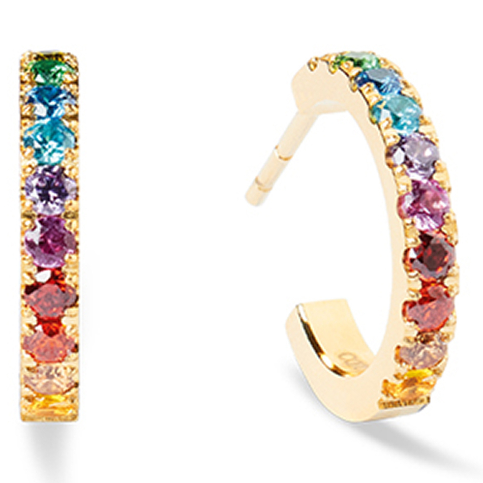 Серьги Coeur de Lion Multicolour Rainbow-Gold 0146/23-1535